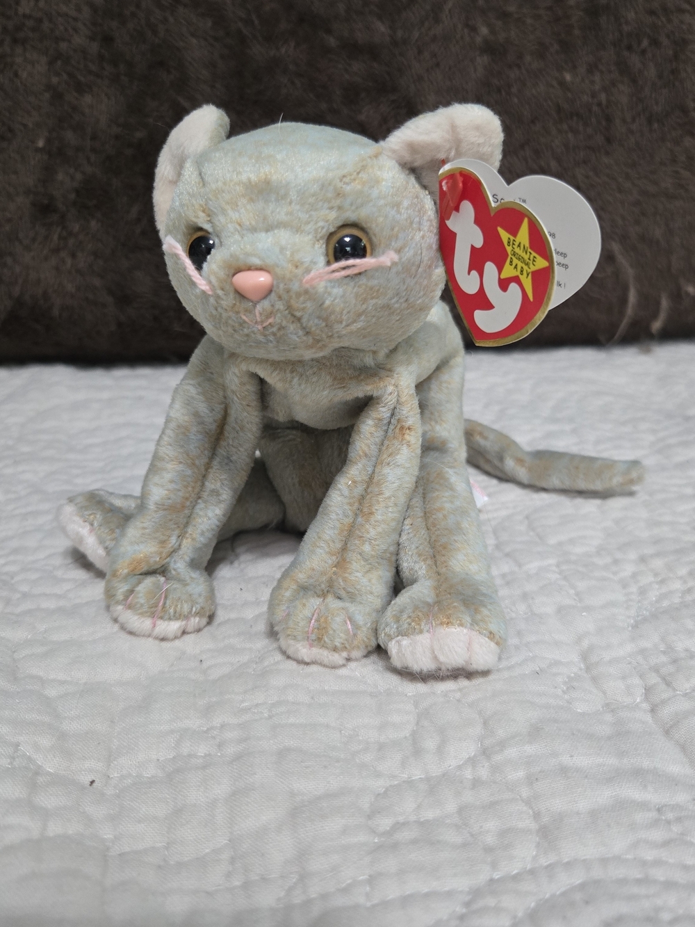 Ty Beanie Baby "Scat" the Cat Plush Kitten